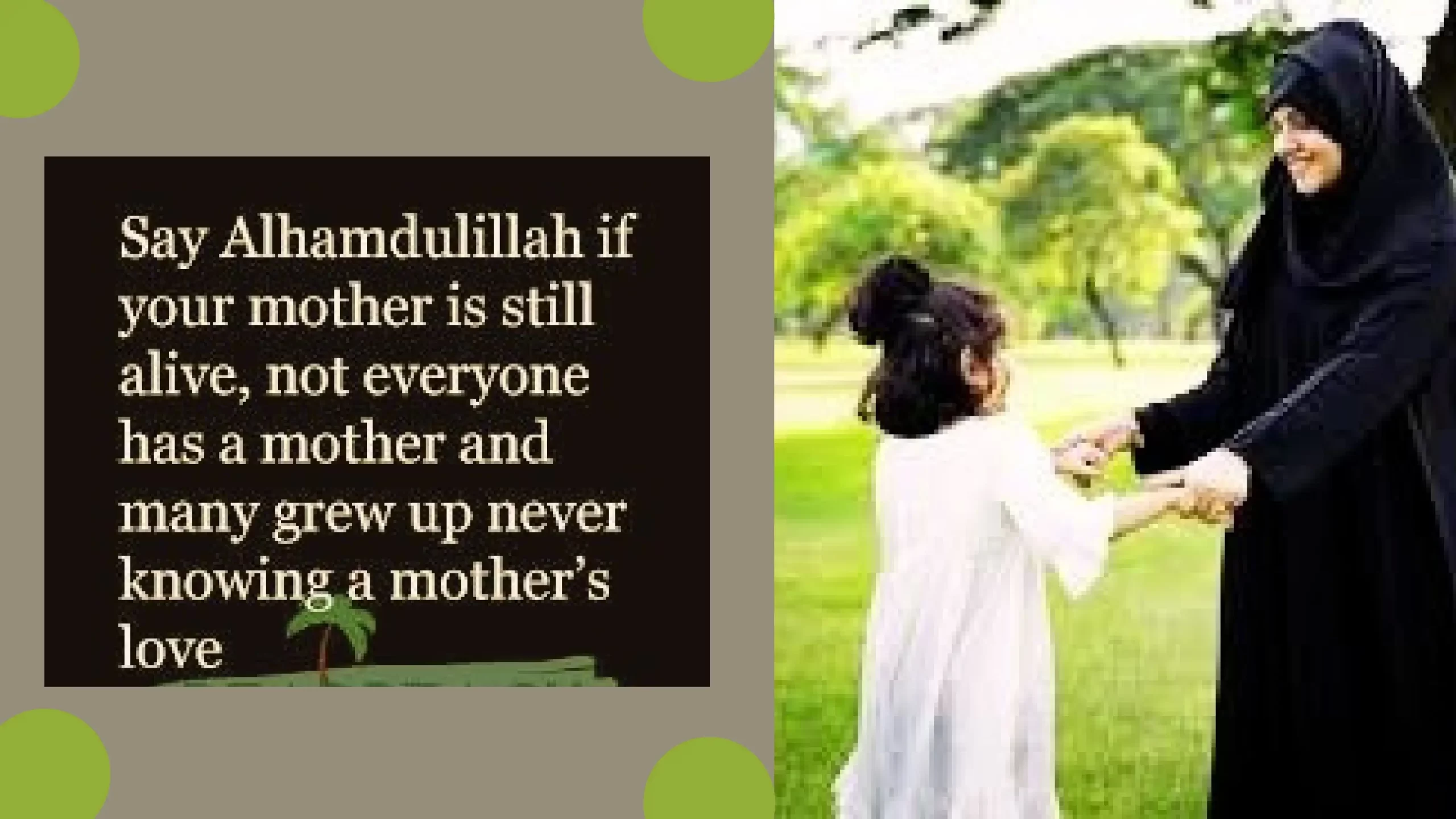 The Great Act of a Mother and Characteristics of a Good Mother