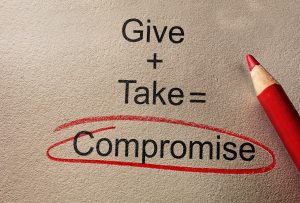 Compromise is a necessary part of any successful.