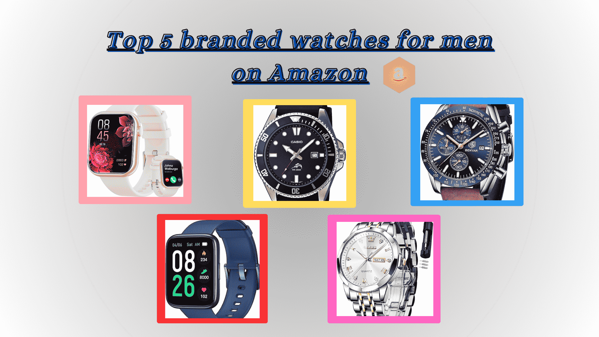 Top 5 branded watches for men on Amazon