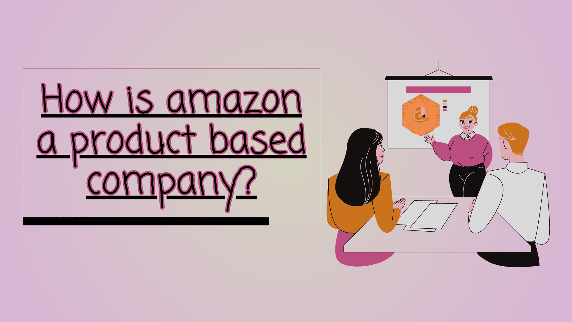 How is amazon a product based company?