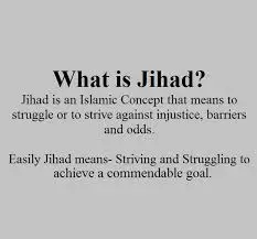What is full meaning of Jahad?