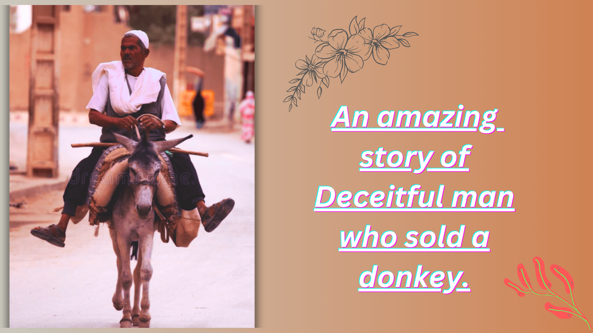 An amazing story of Deceitful man who sold a donkey.