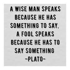 Speaking less and wisely is the sign of wise people.