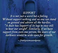 Supports make a person hollow. World story