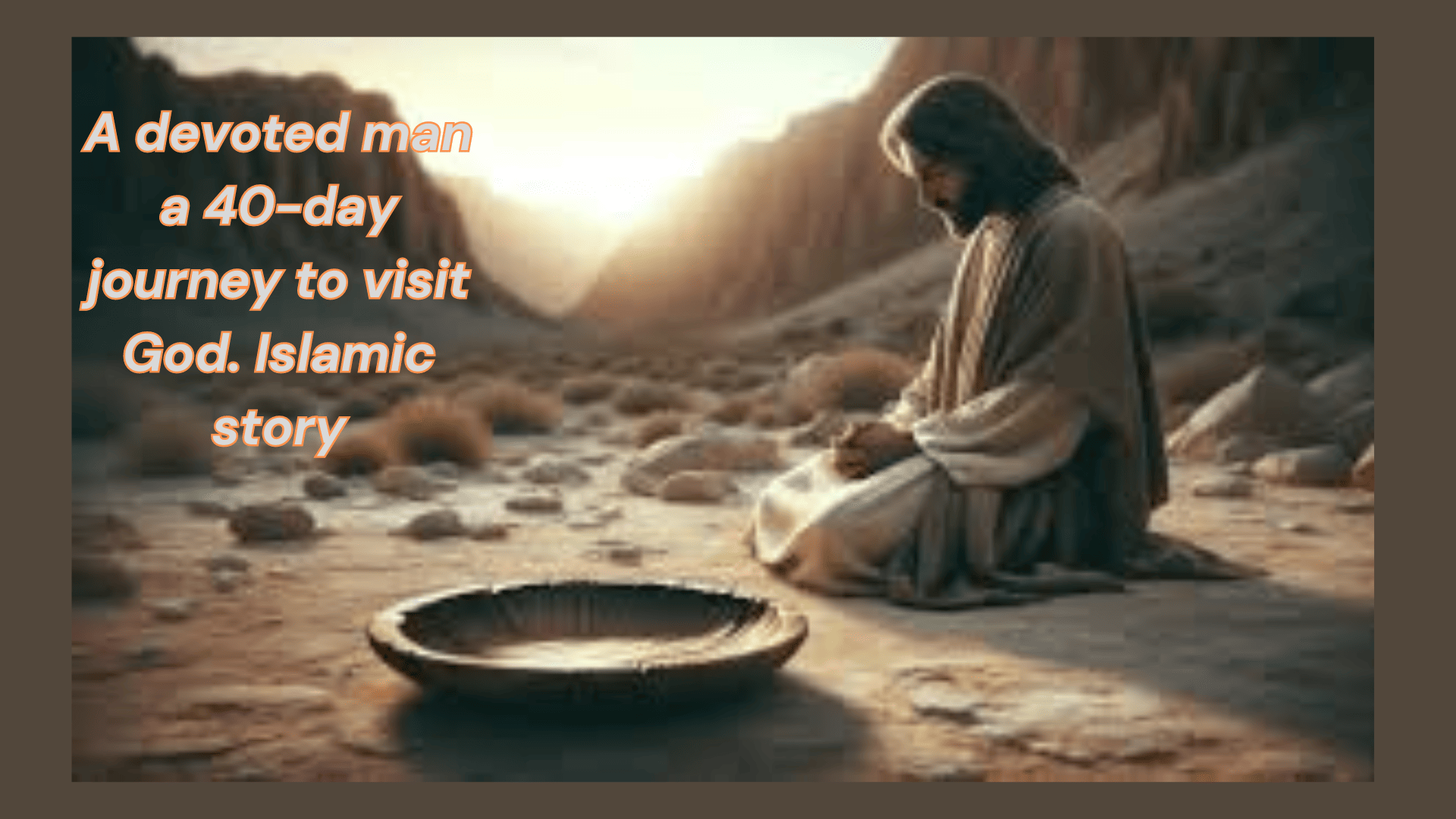 A devoted man a 40-day journey to visit God. Islamic story