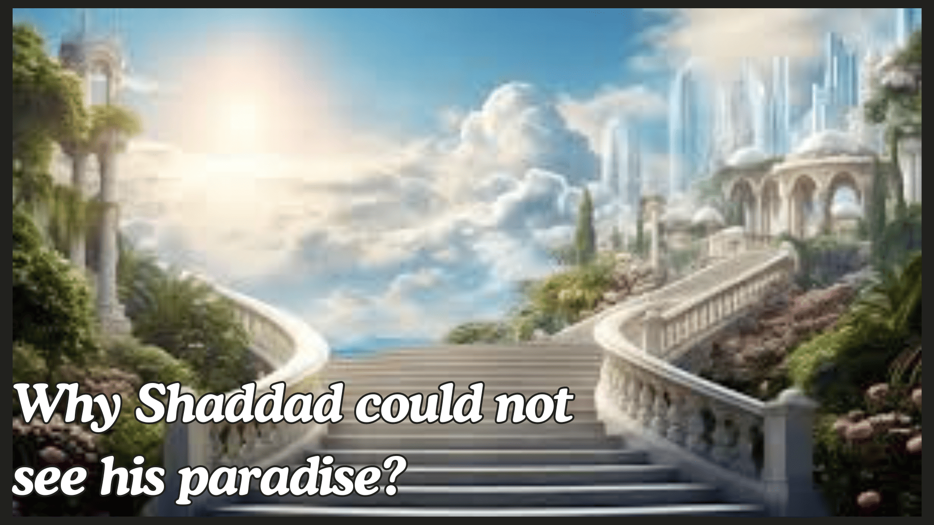  Why Shaddad could not see his paradise